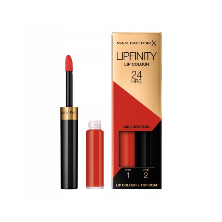 Max Factor Lipfinity Lip Colour Long-Lasting Lipstick with Permawear System /130/ Luscious 2.3 ml + 1.9 g