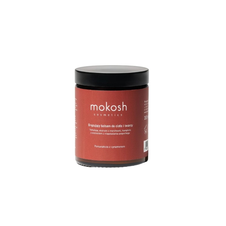 Mokosh brązujący Balsam do ciała i twarzy Pomarańcza z cynamonem 180 ml