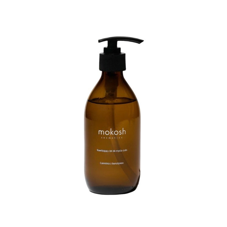 Mokosh moisturizing body wash gel Cherry with amber 300 ml