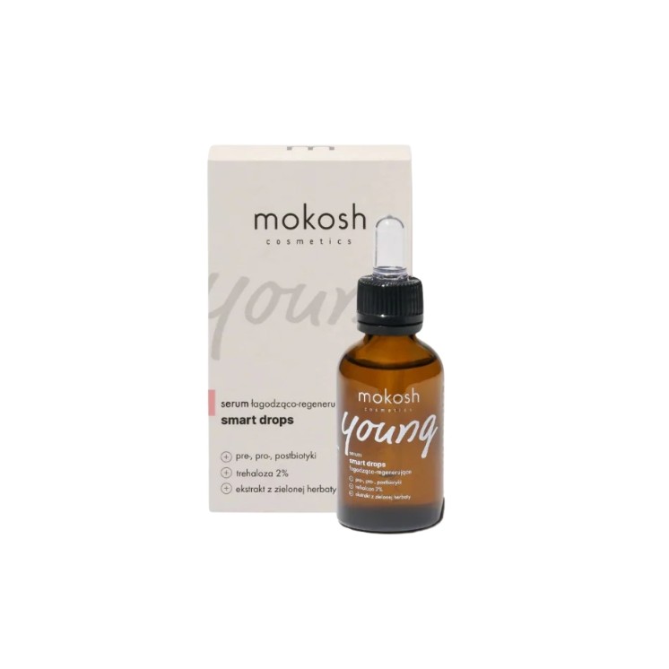 Mokosh Young Smart Drops łagodząco-regenerujące Serum do twarzy 30 ml