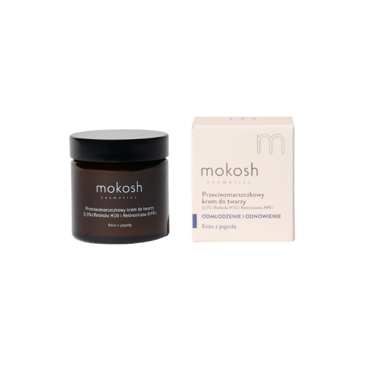 MokoshFace cream 5 % Retinol H10 and Retinoate HPR Rose 60 ml