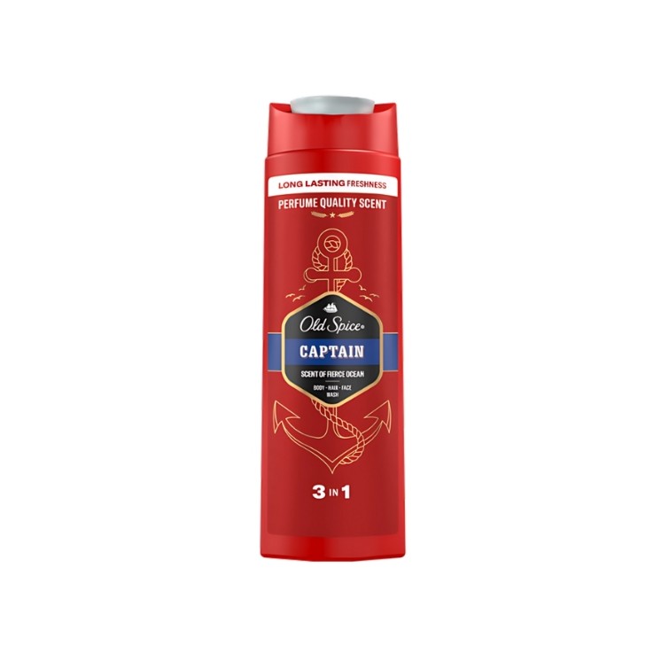 Old Spice Żel pod prysznic i Szampon do włosów 3w1 Capitan 400 ml