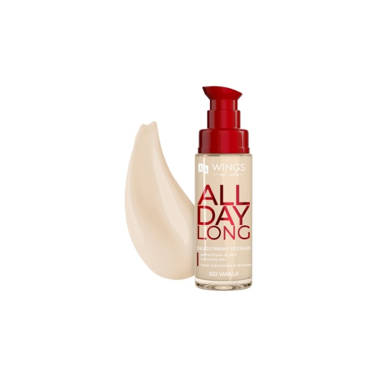 AA Wings of Color All Day Long Lasting Face Foundation /502/ Vanilla 30 ml
