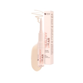 AA Wings of Color Healthy Wear Double Concealer Cover&Glow Korektor 2w1 /301/ Vanilla 0,2 g + 7 g