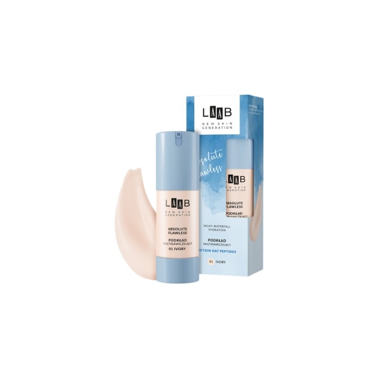 AA LAAB Milky Waterfall Hydration Absolute Flawless Multi-moisturizing Face Foundation /01/ Light 30 ml