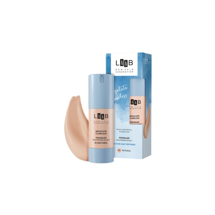 AA LAAB Milky Waterfall Hydration Absolute Flawless multinawilżający Podkład do twarzy /03/ Natural 30 ml