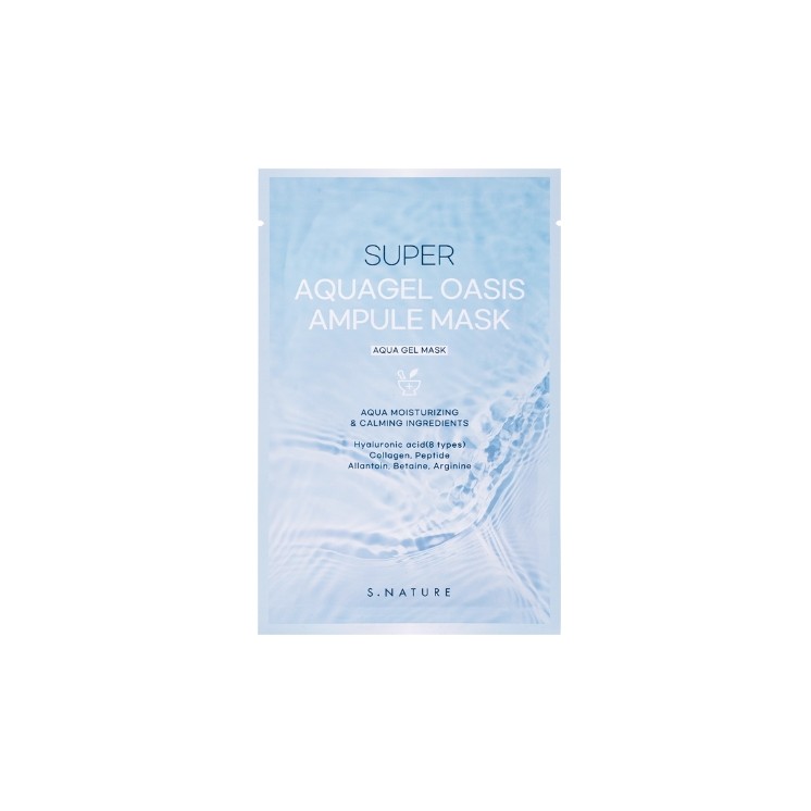 S.Nature Super Aquagel Oasis Ampule Mask nawilżająca Maska w płachcie do twarzy 1 sztuka