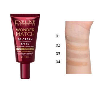 Eveline Wonder Match Krem BB z SPF50 /02/ Vanilla 30 ml