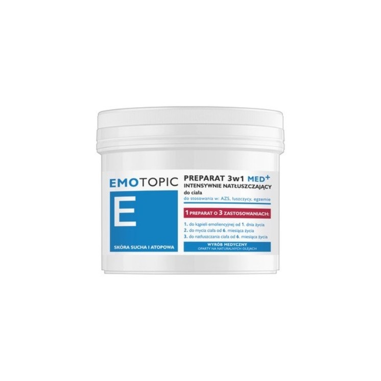 Emotopic Med+ 3-in-1 body preparation for AZS , psoriasis and eczema 500 ml
