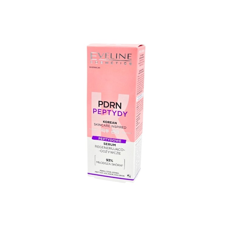 Eveline PDRN & Peptydy regenerująco-odżywcze Serum do twarzy z peptydami 30 ml