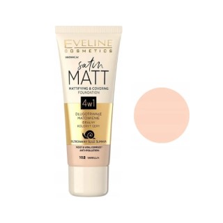 Eveline Satin Matt Mattifying Foundation /102/ Vanilla 30 ml
