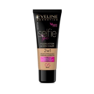 Eveline Selfie Time 2-in-1 Covering and Moisturizing Foundation /05/ Beige 30 ml