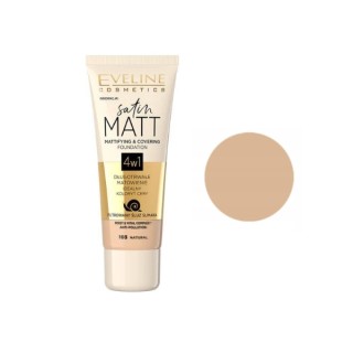 Eveline Satin Matt Mattifying Foundation /103/ Natural 30 ml