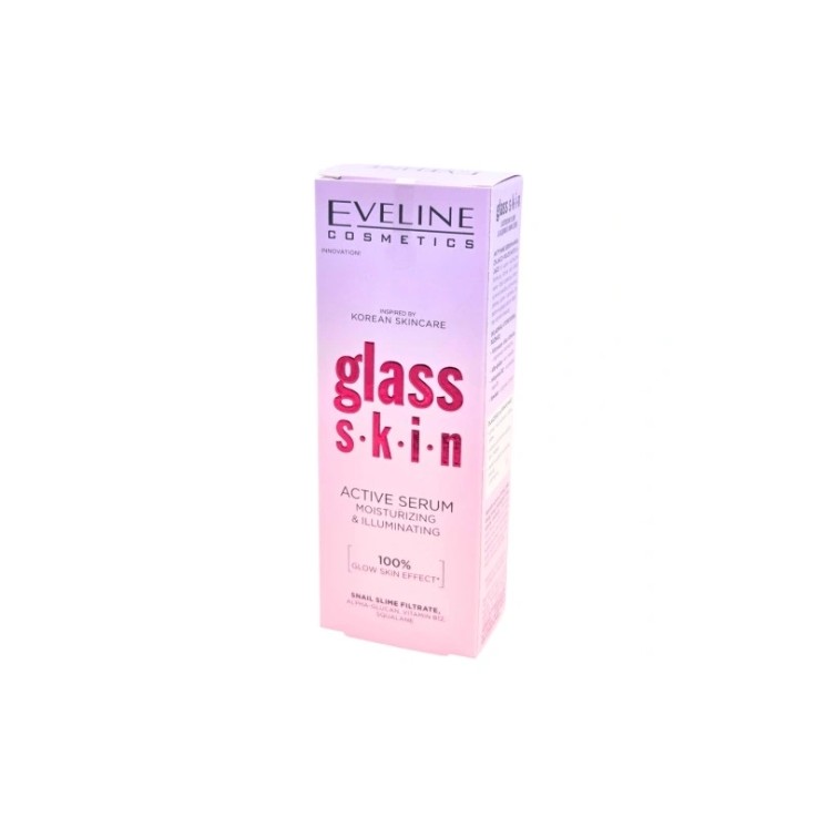 Eveline Glass Skin Active Moisturizing and Brightening Serum 18 ml