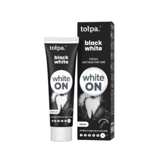 ON WHITE BLACK Pasta do zębów wybielająca z węglem 75 ml