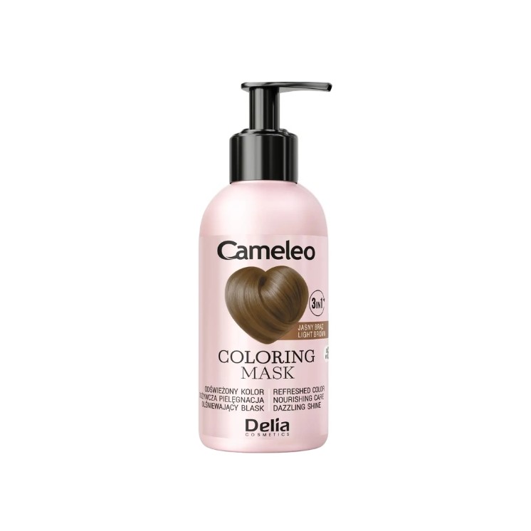 Delia Cameleo Maska koloryzująca do włosów Jasny Brąz 120 ml