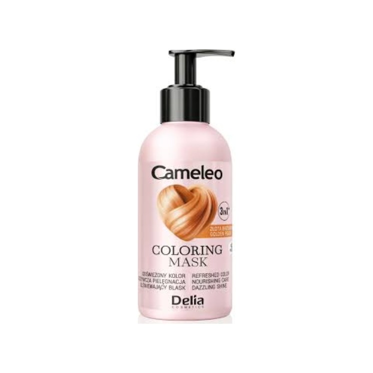 Delia Cameleo Maska koloryzująca do włosów Złocista Brzoskwinia 120 ml