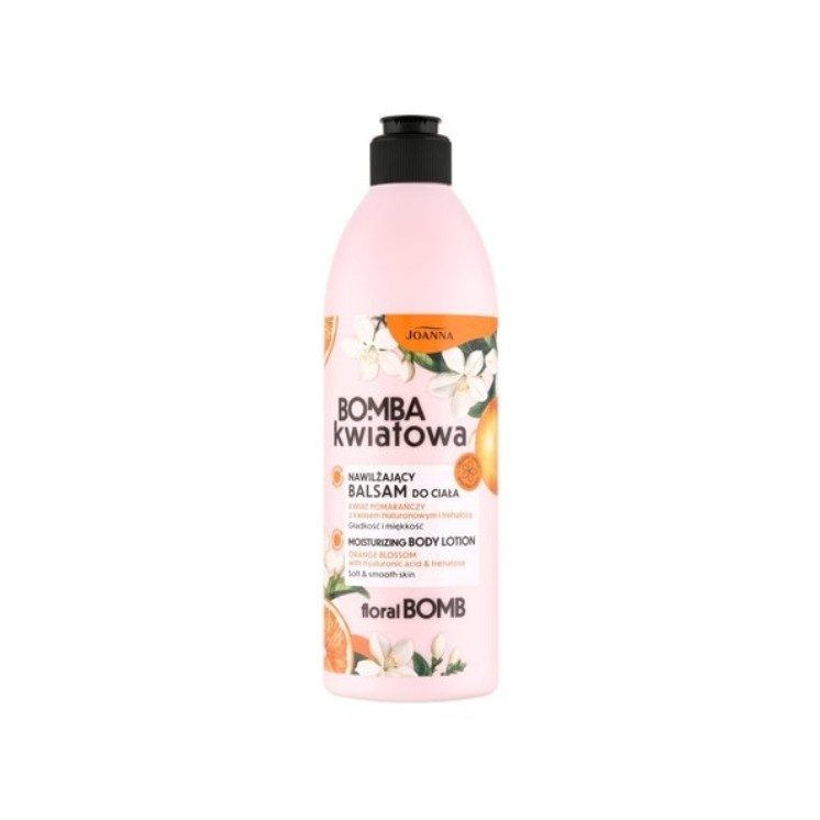 Joanna Bomba Kwiatowa nawilżający Balsam do ciała Kwiat Pomarańczy & Kwas Hialuronowy 500 ml
