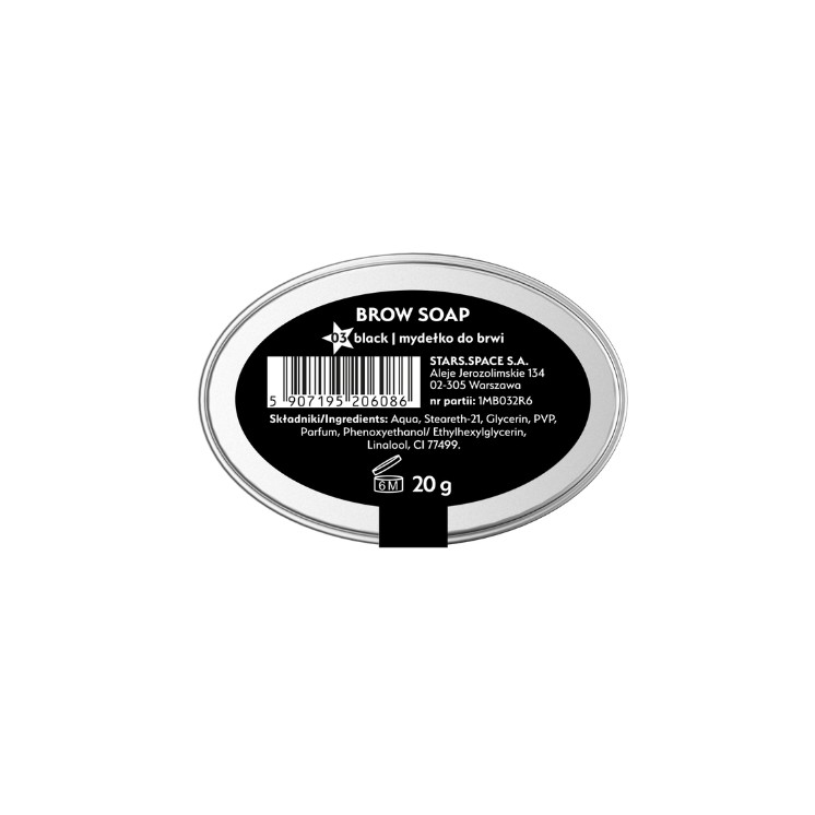 Stars from the Stars Brow Soap Mydełko do brwi /03/ Czerń 20 g