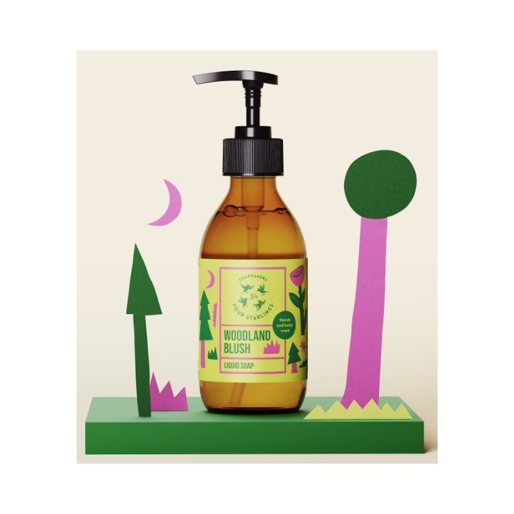 Mydlarnia Cztery Szpaki naturalne Mydło w płynie Woodland Blush 300 ml