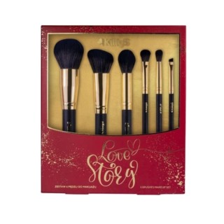 KillyS Love Story Face and Eye Makeup Brush Set 6 Pieces