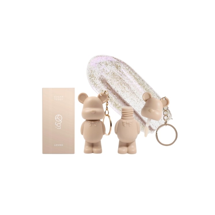 Lovro Sugar Teddy Lip Gloss with Particles 1.4 g
