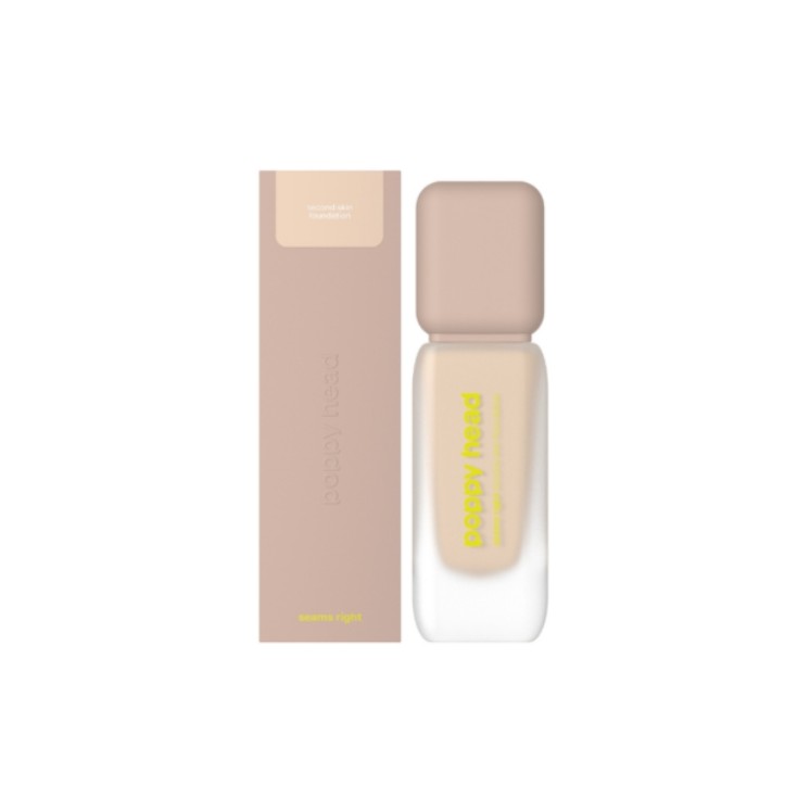 Poppy Head Seams Right Fundation Long-Lasting Coverage Foundation /02/ Seams Light 38 g