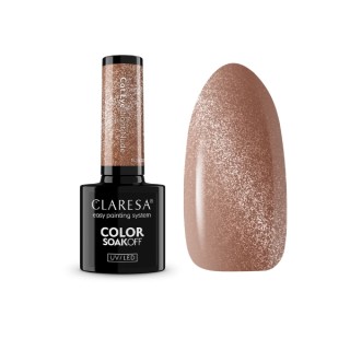 Claresa Nude Glow Cat Eye Lakier hybrydowy do paznokci /Light Nude/ 5 g