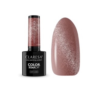 Claresa Nude Glow Cat Eye Hybrid Nail Polish / Light Peach / 5 g