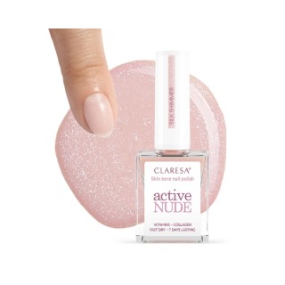 Claresa Active Nude Lakier klasyczny Silk Shimmer 9,5 ml