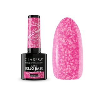 Claresa Bubble Jello Base Baza do paznokci Strawberry 5 g