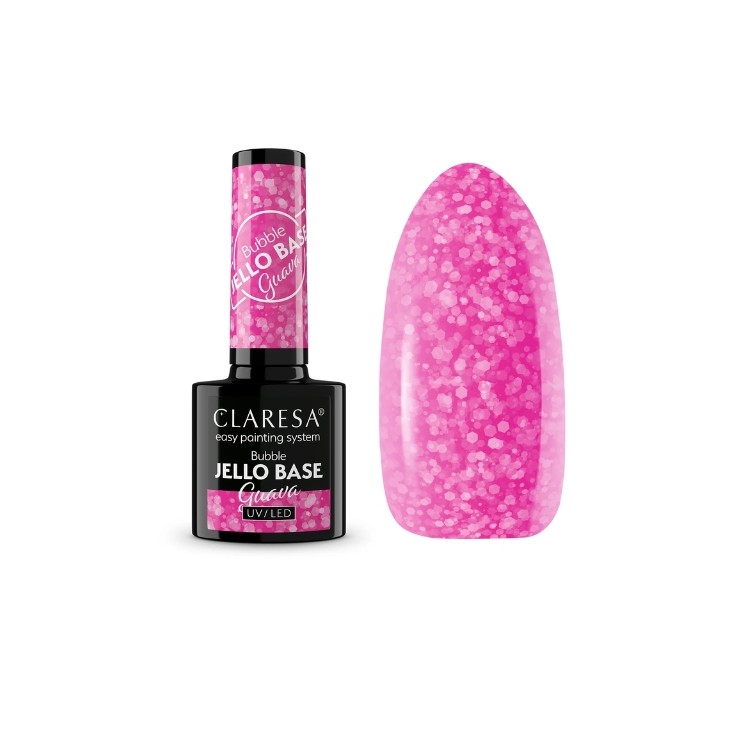 Claresa Bubble Jello Base Baza do paznokci Guava 5 g