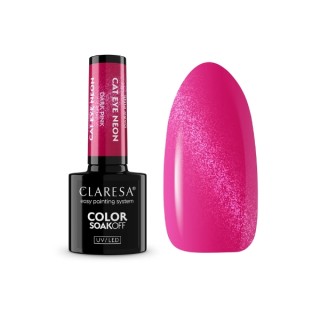 Claresa Cat Eye Neon Hybrid Nail Polish Dark Pink 5 g