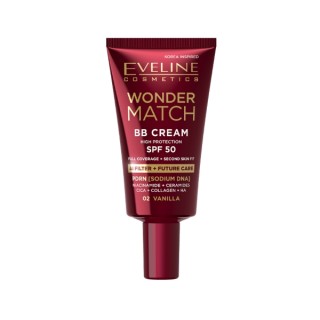 Eveline Wonder Match BB Cream with SPF50 /02/ Vanilla 30 ml