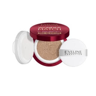 Eveline Wonder Match Covering Cushion Foundation with Niacinamide /01N/ Ivory 15 g
