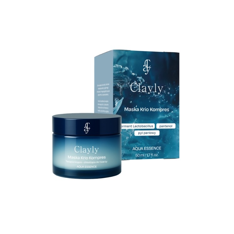 Clayly Aqua Essence kojąco-chłodząca Maseczka do twarzy Krio Kompres 50 ml