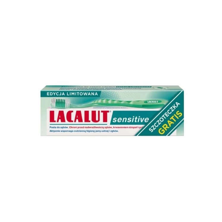Lacalut Sensitive Pasta do zębów + Szczoteczka Gratis 75 ml