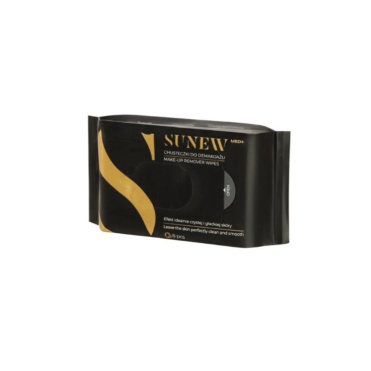 Sunew Med+ Black Makeup Removal Wipes 8 pcs