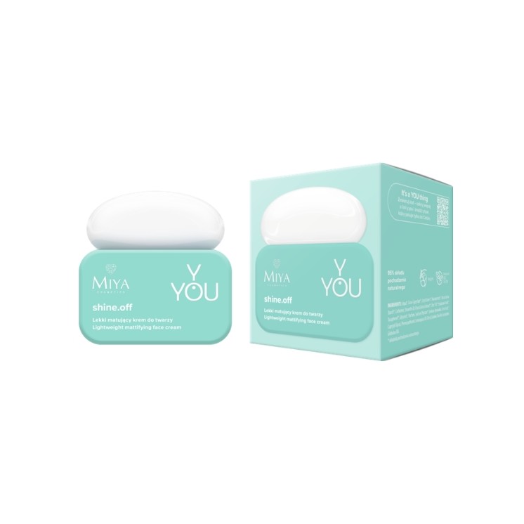 Miya Cosmetics Y.YOU shine .off mattifying face cream 50 ml