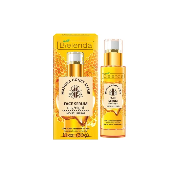 Bielenda Manuka Honey Nutri Elixir Nourishing and Moisturizing Day/Night Face Serum 30 ml
