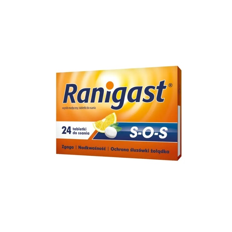 Ranigast S-O-S 24 tabletek do ssania