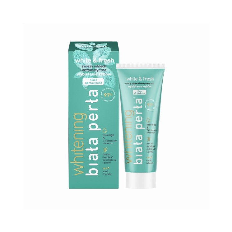 Biała Perła Whitening White & Fresh Moringa Pasta do zębów 75 ml