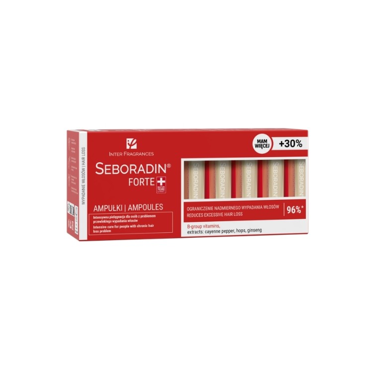 Seboradin Forte Hair ampoules for people with ego hair loss problems 18 x 5 , 5 ml