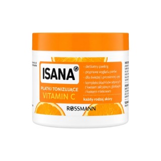Isana Vitamin C tonizujące Płatki do twarzy 60 sztuk 